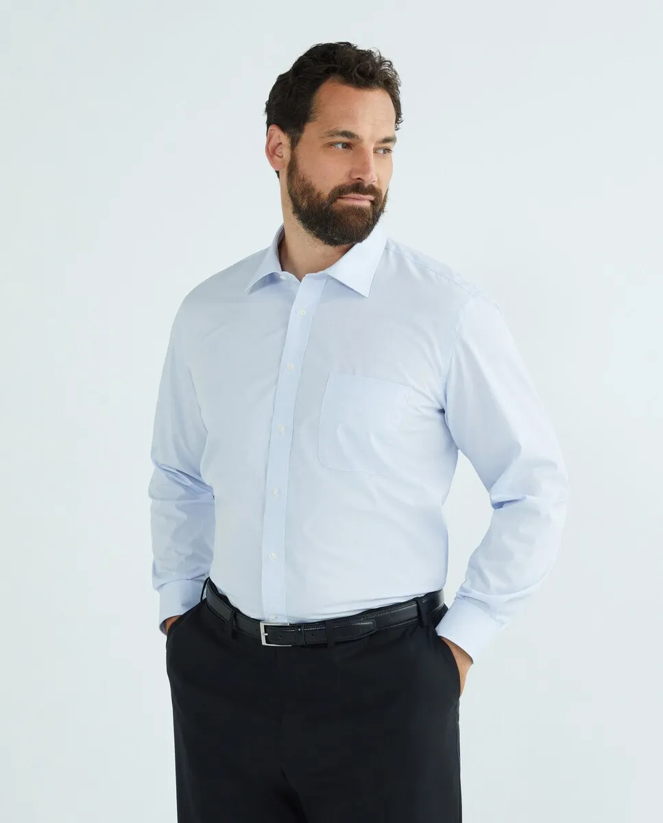 Мужская классическая рубашка большого размера Dustin, синий 
Мужская классическая рубашка большого размера Dustin, синий