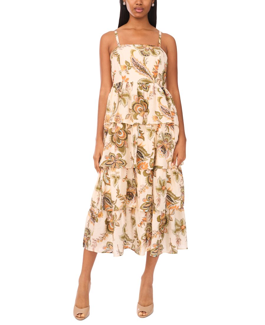 Женское многослойное платье миди без рукавов MSK, Olive multi
Женское многослойное платье миди без рукавов MSK, Olive multi