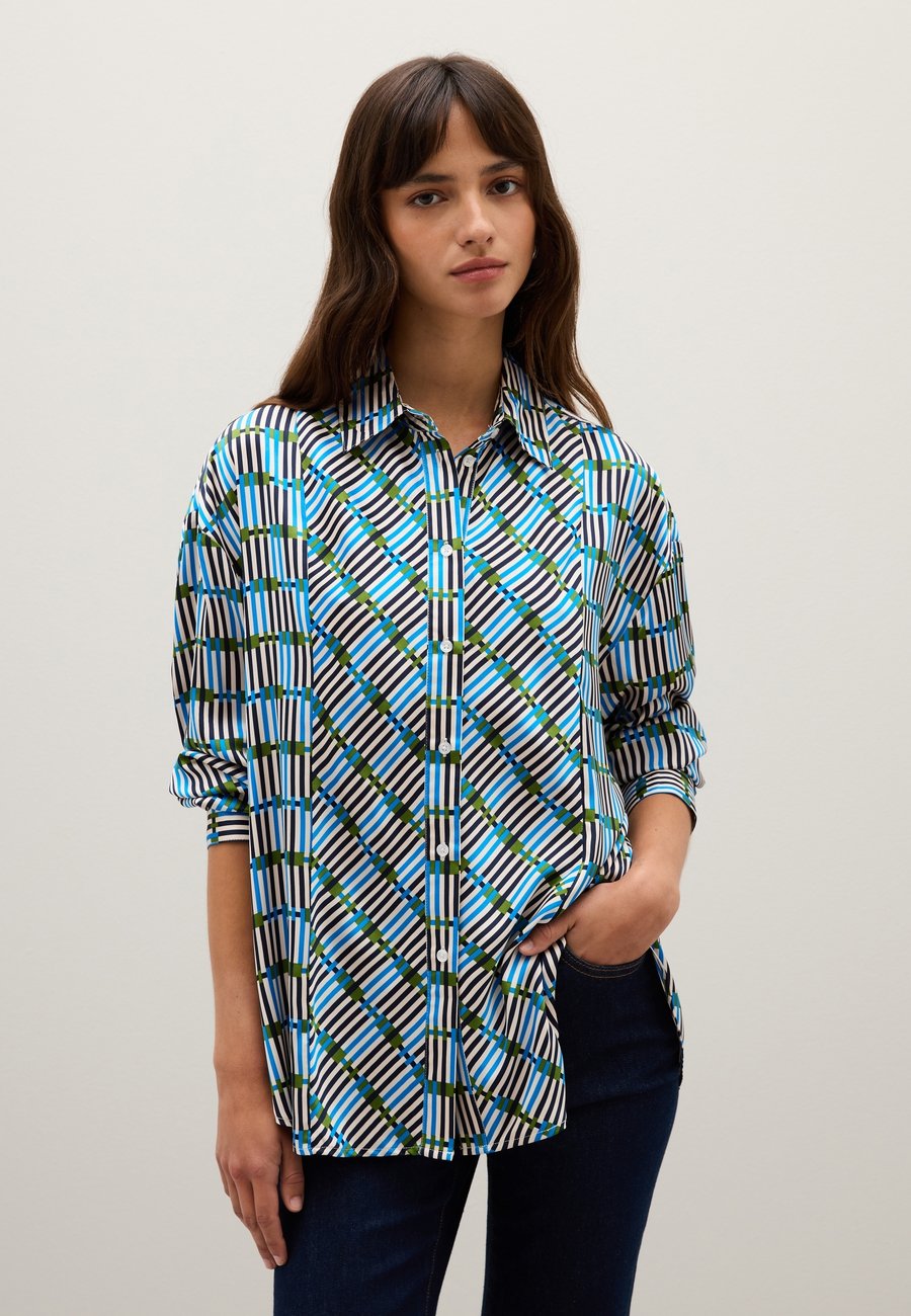 Блуза PIOMBO IN REGULAR FIT, White Blue/White
Блуза PIOMBO IN REGULAR FIT, White Blue/White