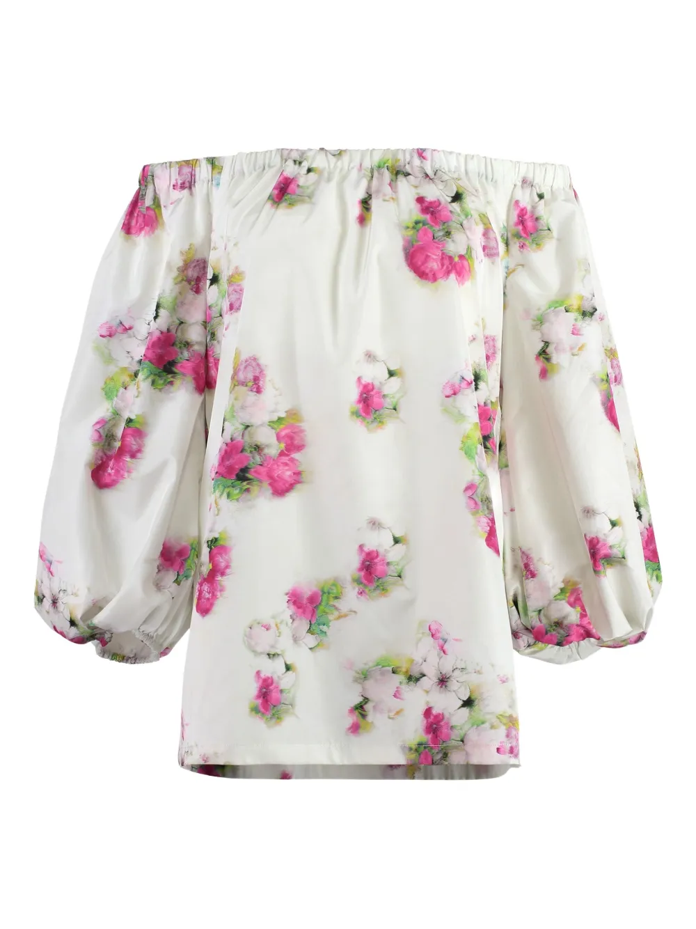 Блузка с объемными рукавами и цветочным принтом MAX MARA, белый
Блузка с объемными рукавами и цветочным принтом MAX MARA, белый