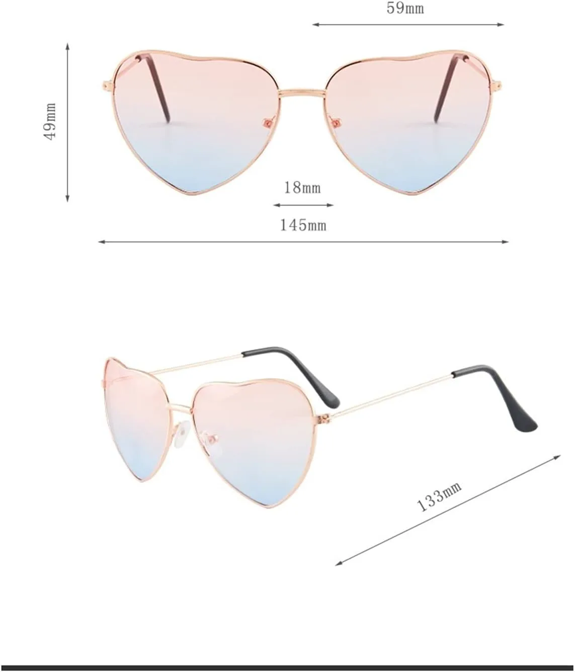 Ретро-солнцезащитные очки в форме сердца с металлическим сердечком, модель 2026 года, для мужчин и женщин, для пляжной вечеринки (Цвет: D, Размер: 1) MTZJH, One Color
Ретро-солнцезащитные очки в форме сердца с металлическим сердечком, модель 2026 года, для мужчин и женщин, для пляжной вечеринки (Цвет: D, Размер: 1) MTZJH, One Color