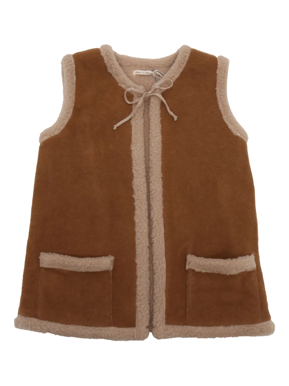 Флисовый жилет с завязками Zhoe & Tobiah, коричневый
Флисовый жилет с завязками Zhoe & Tobiah, коричневый