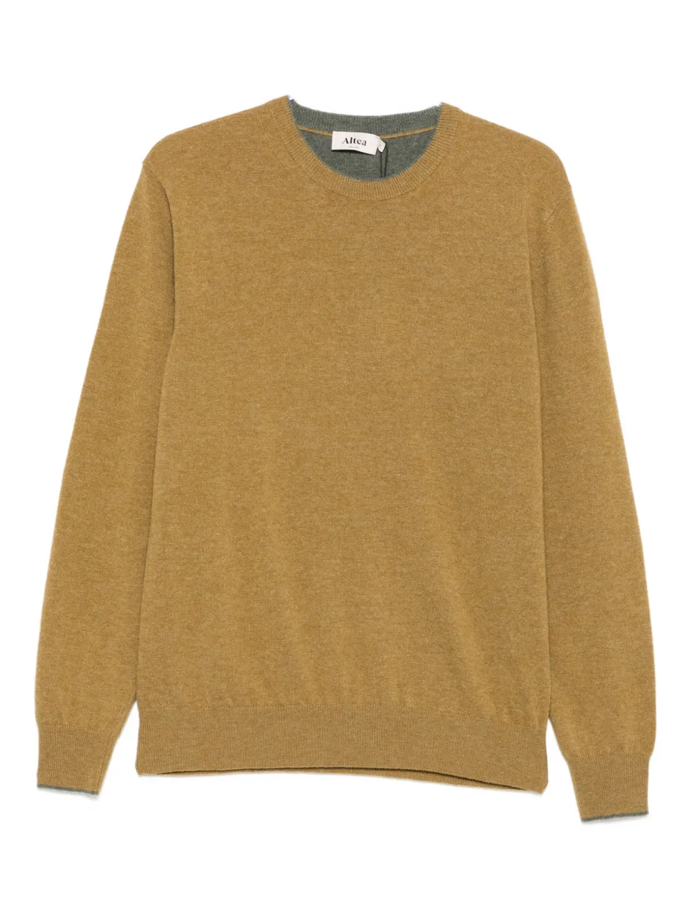 Свитер с круглым вырезом и налокотниками Altea, желтый
Свитер с круглым вырезом и налокотниками Altea, желтый