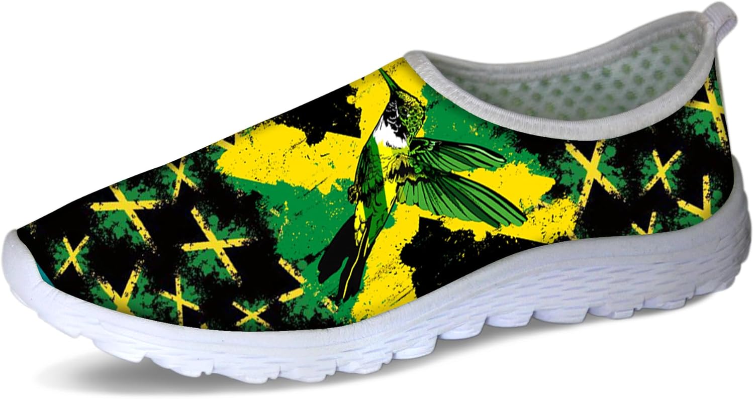 Женские и мужские слипоны Forchrinse с цветочным принтом и корги, мягкая сетка, кроссовки для прогулок, спортивные, повседневные, для путешествий, дышащие, Jamaican Hummingbird
Женские и мужские слипоны Forchrinse с цветочным принтом и корги, мягкая сетка, кроссовки для прогулок, спортивные, повседневные, для путешествий, дышащие, Jamaican Hummingbird