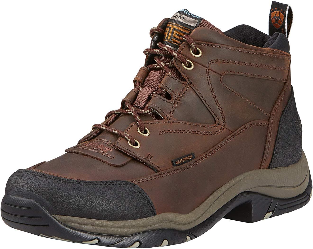 Мужские походные ботинки ARIAT Terrain H2O медного цвета
Мужские походные ботинки ARIAT Terrain H2O медного цвета