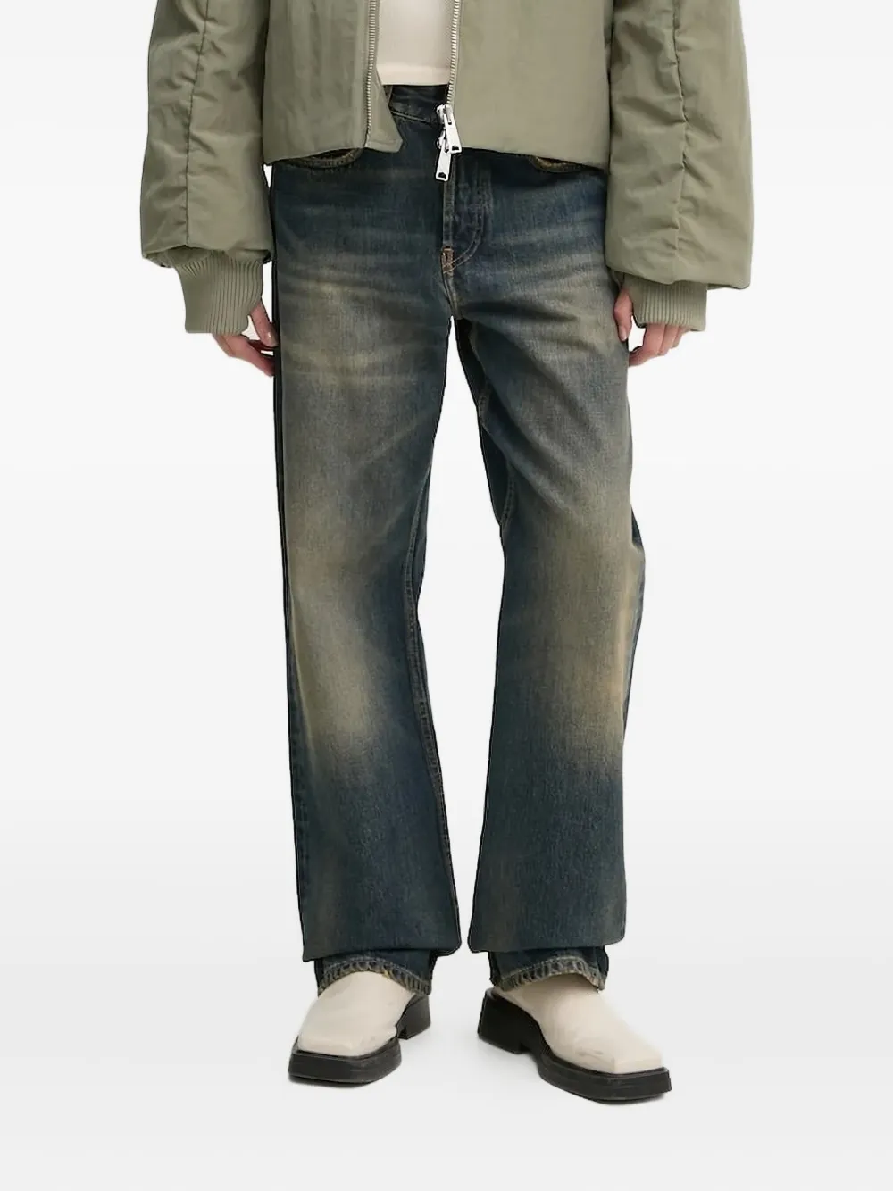 Выцветшие джинсы прямого кроя Won Hundred, синий
Выцветшие джинсы прямого кроя Won Hundred, синий