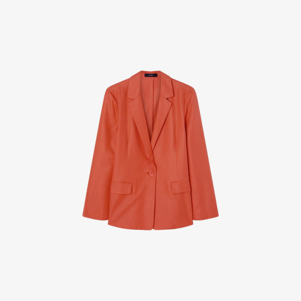 Блейзер Joseph Mela из шелка и хлопка, красно-оранжевый 
Блейзер Joseph Mela из шелка и хлопка, красно-оранжевый