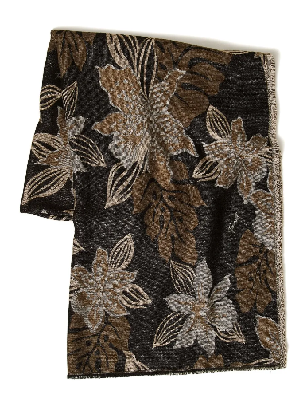 Шарф с цветочным принтом TWINSET, черный
Шарф с цветочным принтом TWINSET, черный