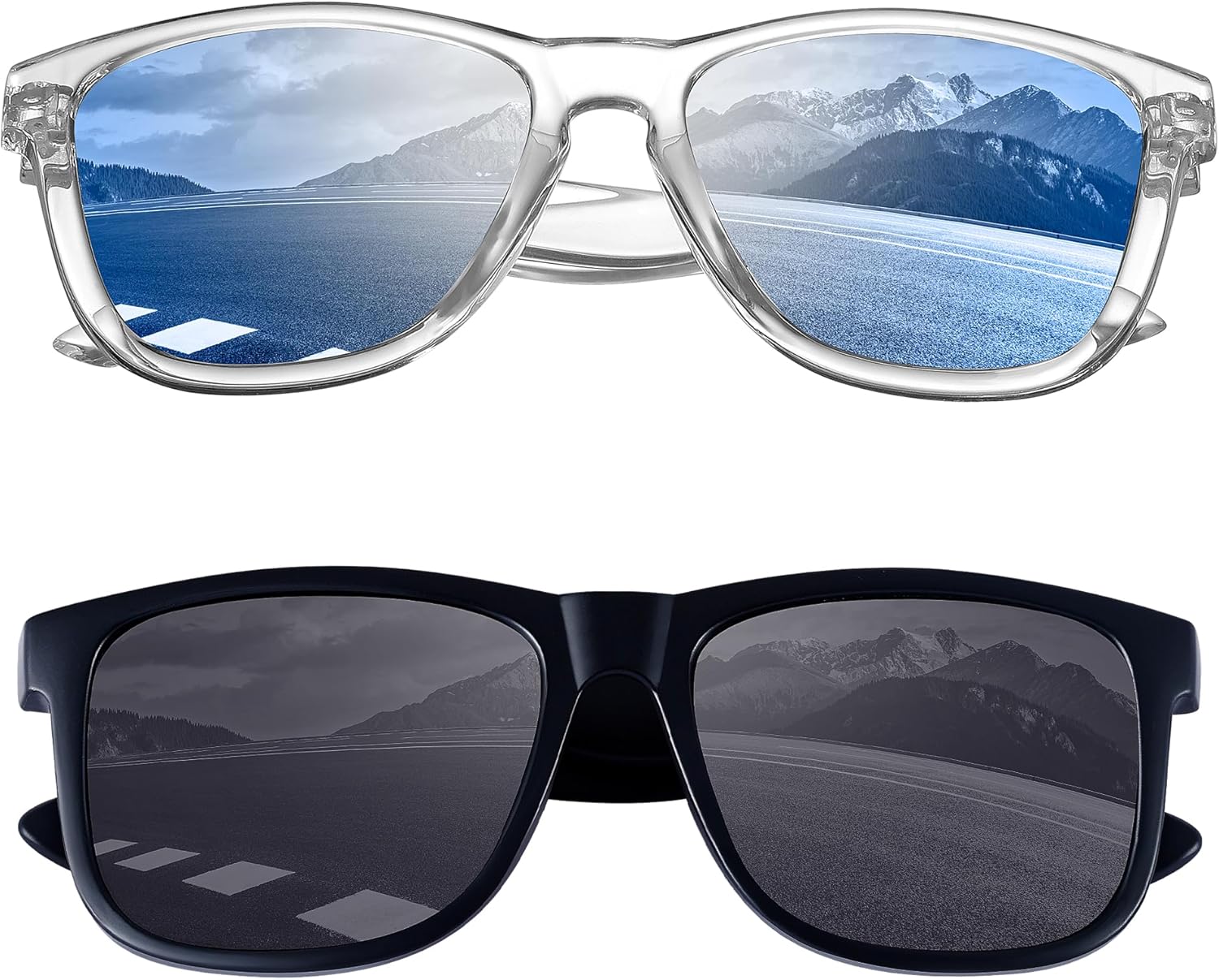 Классические поляризованные солнцезащитные очки KesaPlan для женщин и мужчин, модные ретро-солнцезащитные очки для женщин и мужчин для вождения, защита от УФ-излучения, 2 Pack Blue Mirrored + Matte Black
Классические поляризованные солнцезащитные очки KesaPlan для женщин и мужчин, модные ретро-солнцезащитные очки для женщин и мужчин для вождения, защита от УФ-излучения, 2 Pack Blue Mirrored + Matte Black