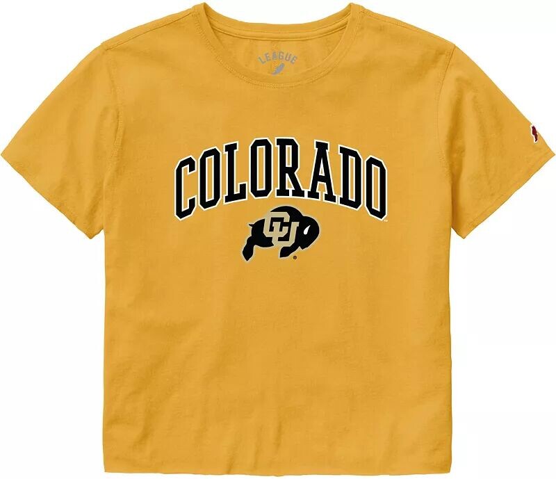 Женская укороченная футболка из хлопка цвета золотистого цвета League-Legacy Colorado Buffaloes
Женская укороченная футболка из хлопка цвета золотистого цвета League-Legacy Colorado Buffaloes