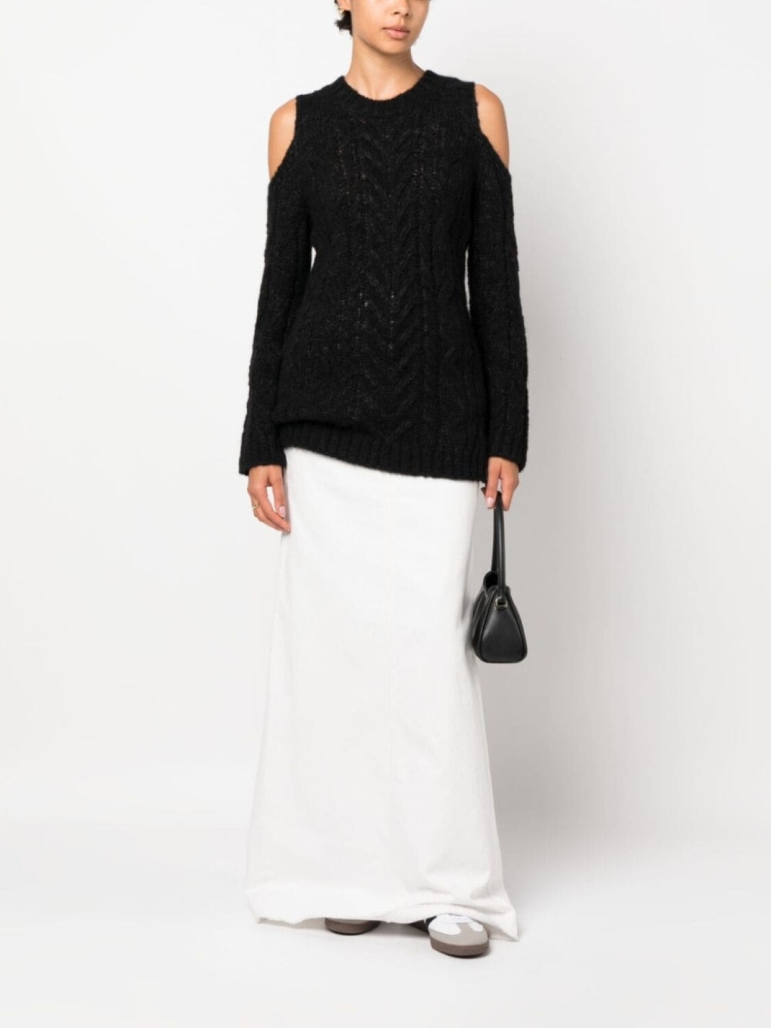 P.A.R.O.S.H. толстовка с открытыми плечами, черный 
P.A.R.O.S.H. толстовка с открытыми плечами, черный