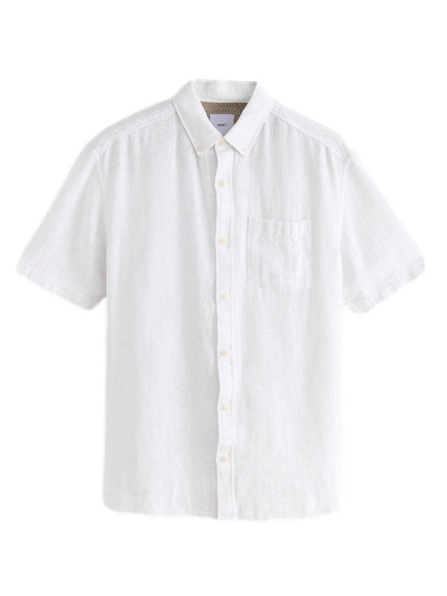 Рубашка обычного кроя на пуговицах Next, белый
Рубашка обычного кроя на пуговицах Next, белый