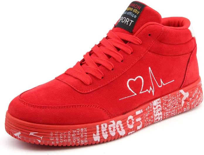 Модные спортивные высокие кеды, дизайн с сердцебиением из замши, красный и черный цвета, повседневная спортивная обувь с принтованной подошвой Generic
Модные спортивные высокие кеды, дизайн с сердцебиением из замши, красный и черный цвета, повседневная спортивная обувь с принтованной подошвой Generic