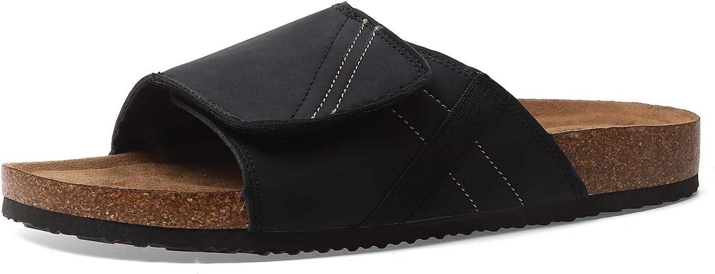 Сандалии Pinpochyaw Comfort Slides с пробковой стелькой и регулируемым ремешком, черный
Сандалии Pinpochyaw Comfort Slides с пробковой стелькой и регулируемым ремешком, черный