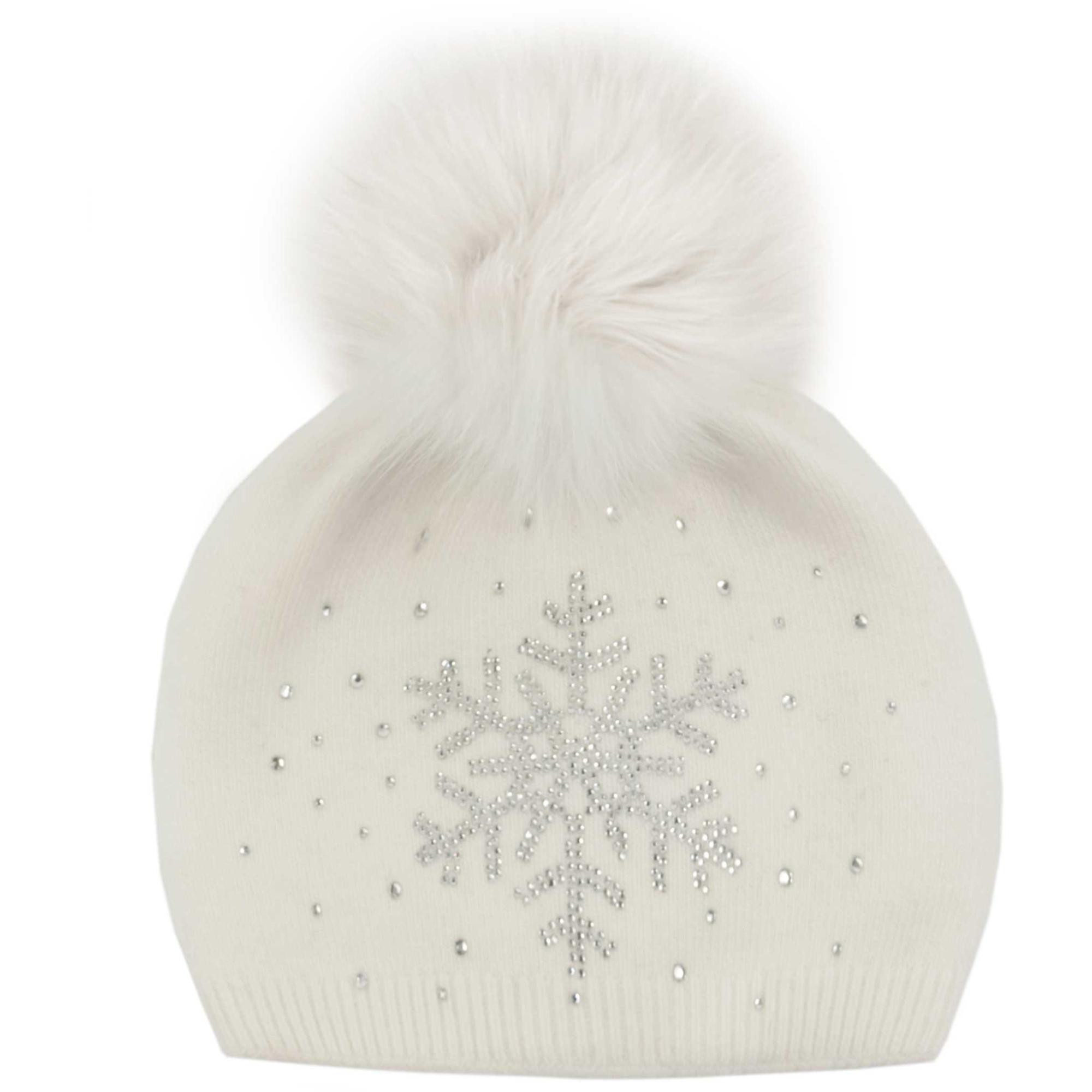 Женская вязаная шапка-бини Хрустальная снежинка с помпоном в виде лисы. Mitchie's Matchings, White
Женская вязаная шапка-бини Хрустальная снежинка с помпоном в виде лисы. Mitchie's Matchings, White