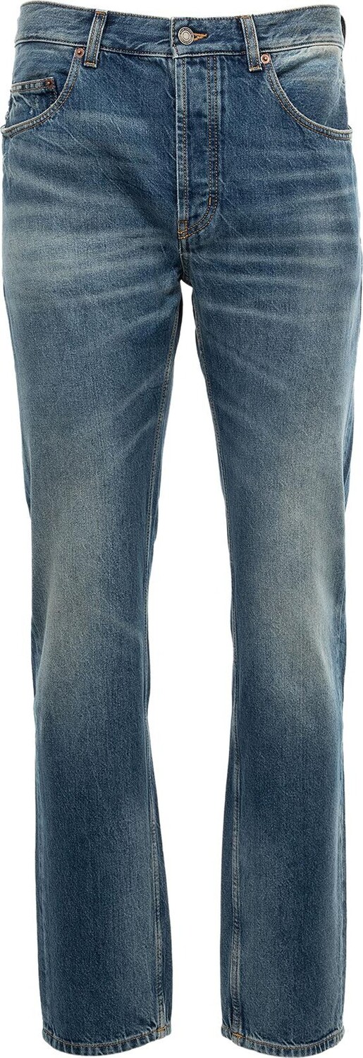 Джинсы Saint Laurent Straight Baggy 'Dark Capri Blue', синий
Джинсы Saint Laurent Straight Baggy 'Dark Capri Blue', синий