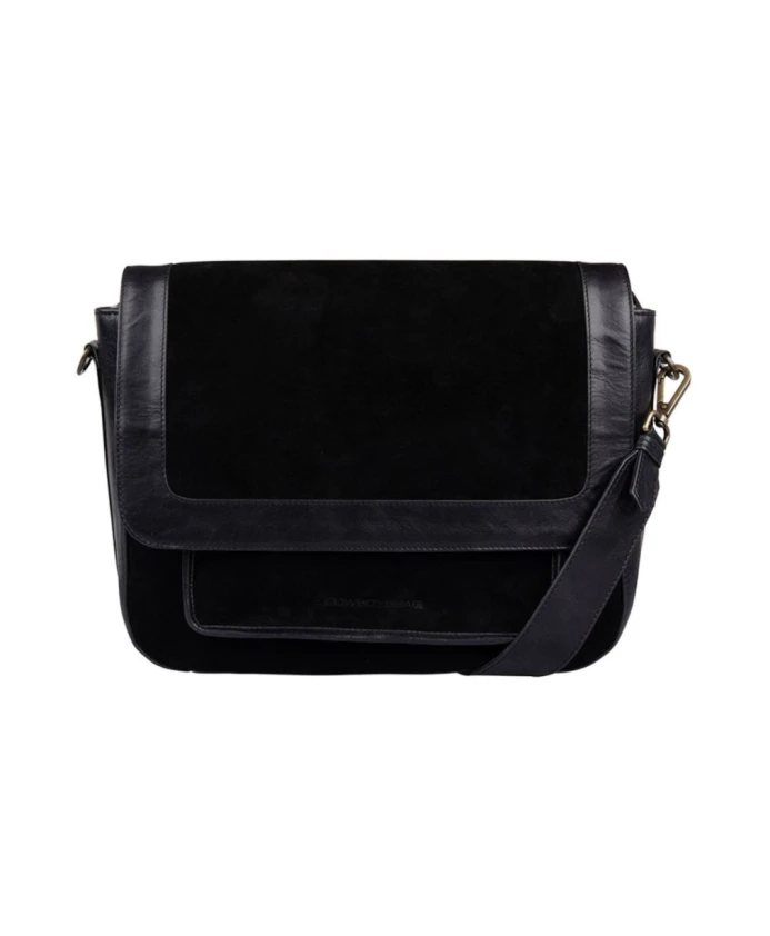 Черная кожаная сумка через плечо Cowboysbag, черный
Черная кожаная сумка через плечо Cowboysbag, черный