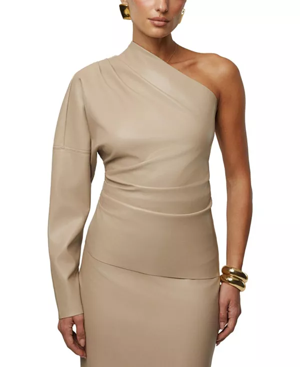 Топ с одним открытым плечом Jluxlabel, бежевый
Топ с одним открытым плечом Jluxlabel, бежевый