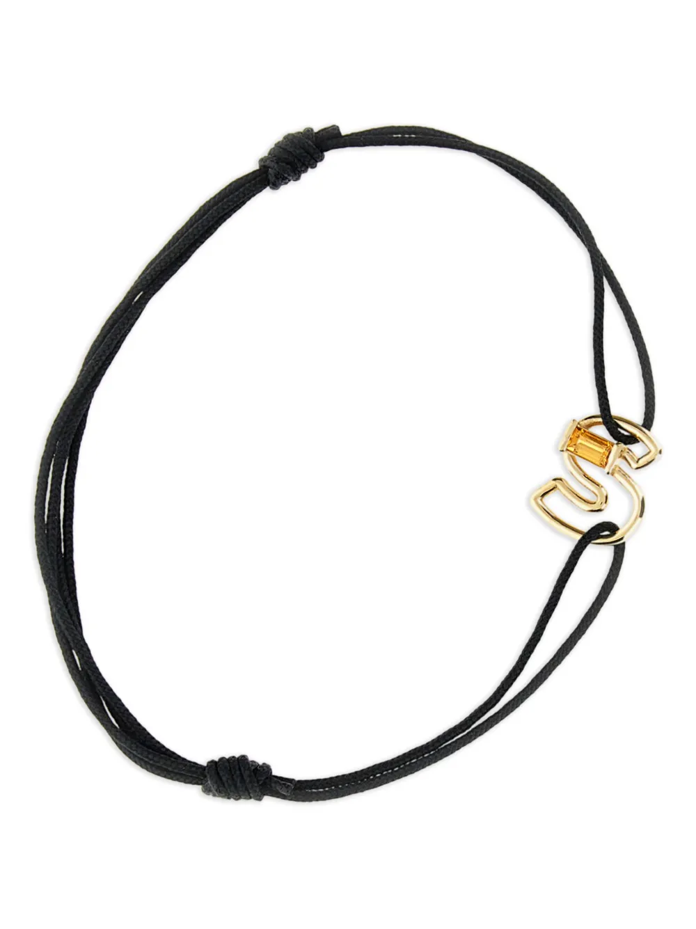 Ожерелье с подвеской S из 9-каратного желтого золота Aliita, черный
Ожерелье с подвеской S из 9-каратного желтого золота Aliita, черный