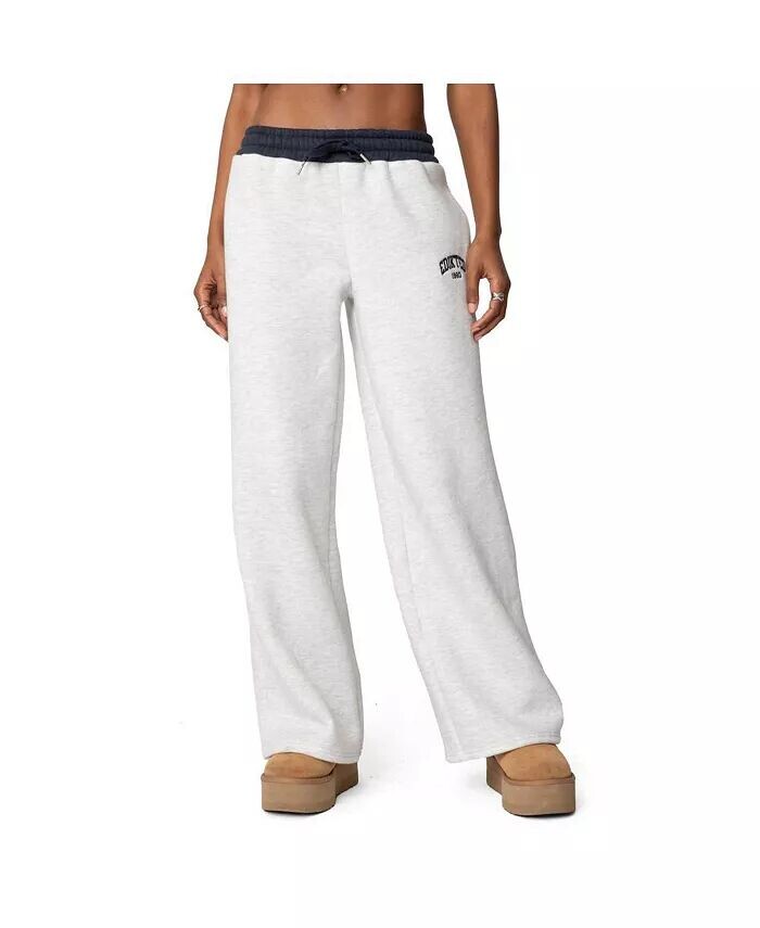 Женские спортивные штаны с контрастной вышивкой Edikted, серый
Женские спортивные штаны с контрастной вышивкой Edikted, серый