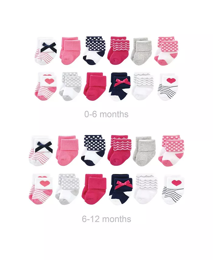 Набор из 24 пар мягких махровых носочков для девочек Luvable Friends, розовый
Набор из 24 пар мягких махровых носочков для девочек Luvable Friends, розовый