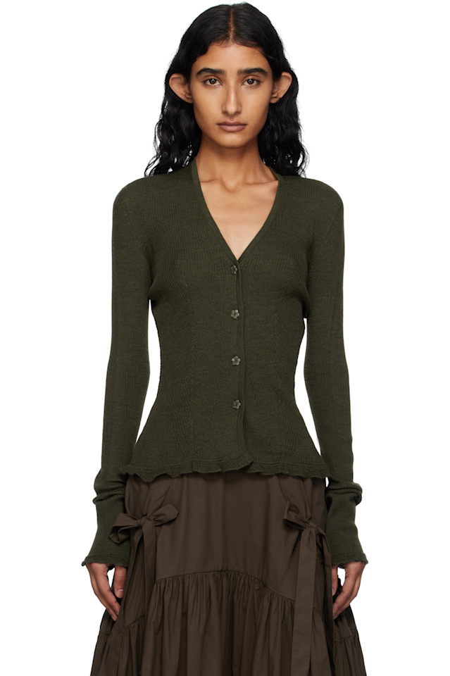 Кардиган Bessie Cecilie Bahnsen, зеленый
Кардиган Bessie Cecilie Bahnsen, зеленый
