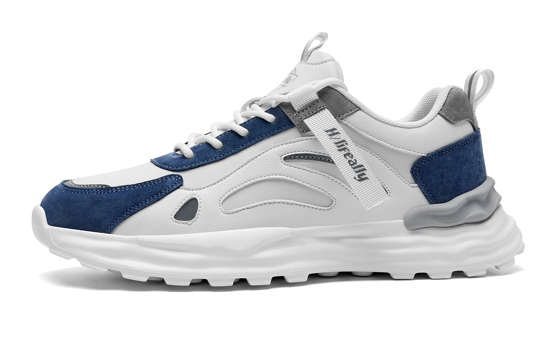 Повседневные кроссовки мужские низкие бело-синие бело-серые HLA
Повседневные кроссовки мужские низкие бело-синие бело-серые HLA