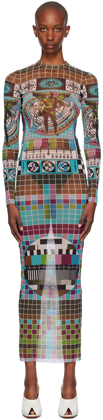 Платье макси с разноцветным принтом Jean Paul Gaultier
Платье макси с разноцветным принтом Jean Paul Gaultier