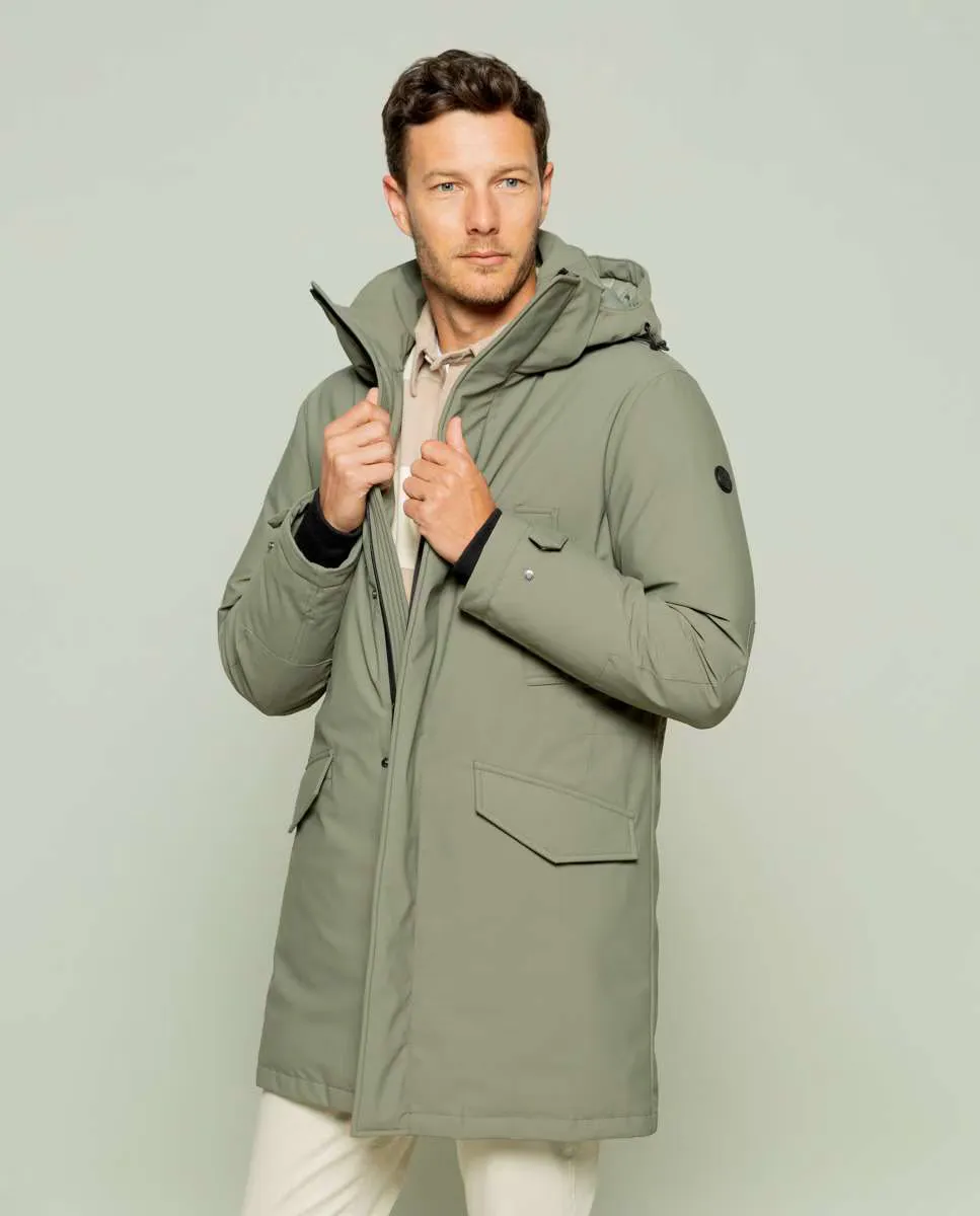 Парка мужская с застежкой на пуговицы и молнию в цвете хаки Scotta 1985, цвет Kaki
Парка мужская с застежкой на пуговицы и молнию в цвете хаки Scotta 1985, цвет Kaki