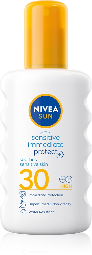 Солнцезащитный спрей для чувствительной кожи с защитой от солнца SPF 30 Nivea, 200 мл
Солнцезащитный спрей для чувствительной кожи с защитой от солнца SPF 30 Nivea, 200 мл