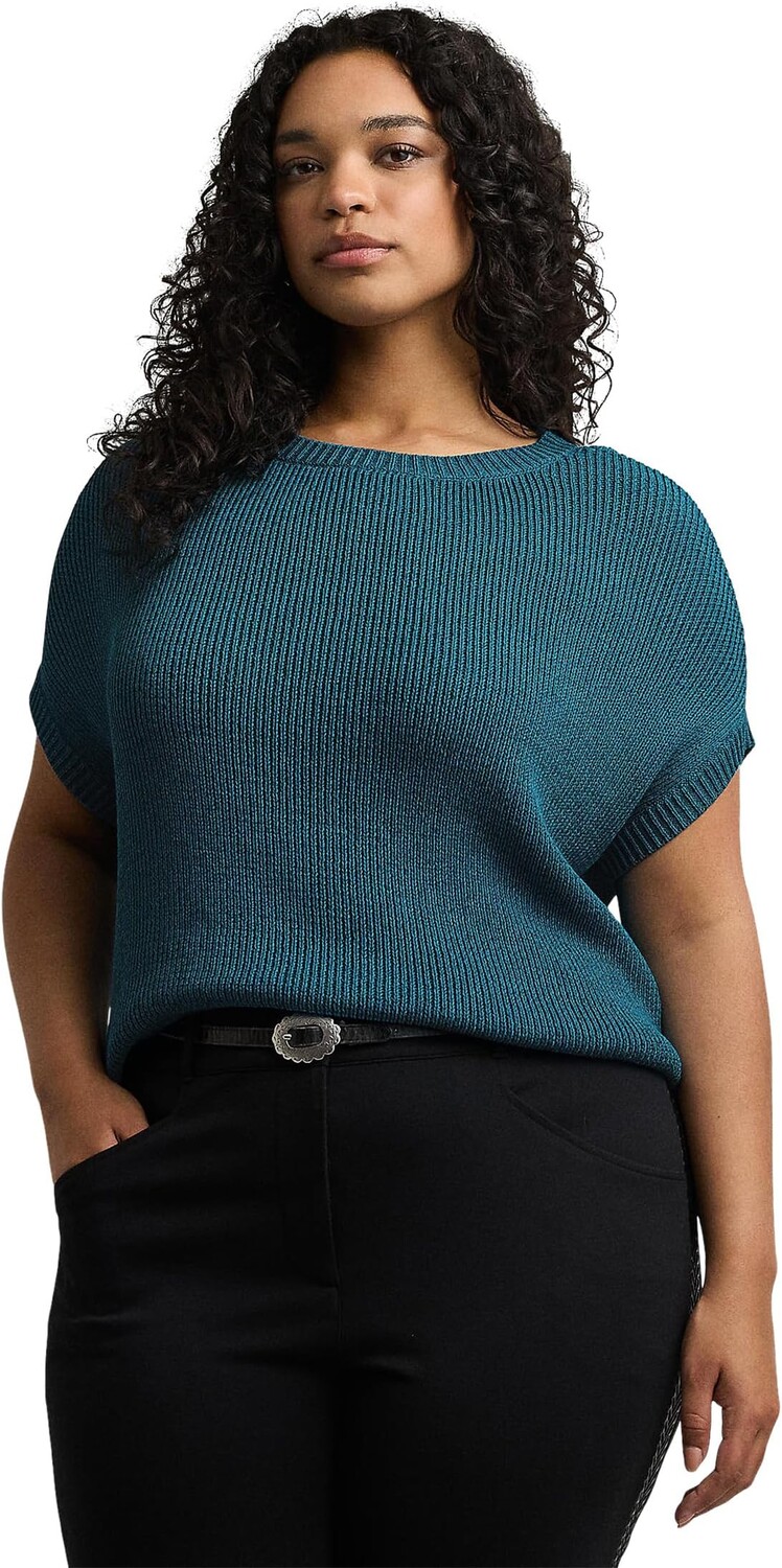 Свитер Lauren Ralph Lauren Plus Size Rib-Knit Short-Sleeve Sweater, цвет Turquoise Sky
Свитер Lauren Ralph Lauren Plus Size Rib-Knit Short-Sleeve Sweater, цвет Turquoise Sky