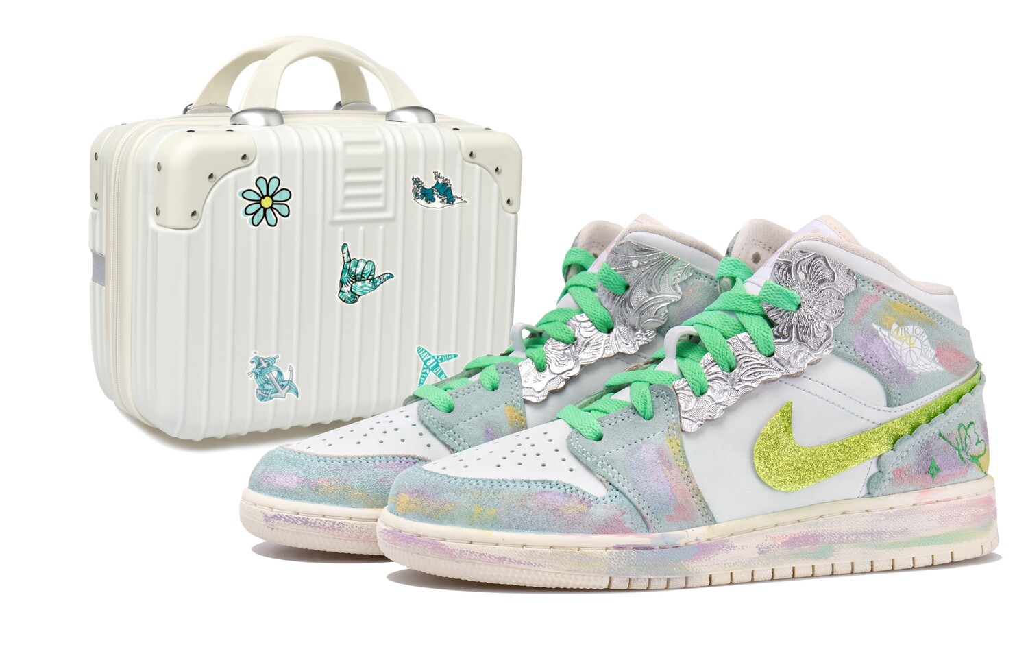 Кроссовки Air Jordan 1 Vintage Basketball Shoes Women's Low-top White/Green/Blue, белый/синий/зеленый
Кроссовки Air Jordan 1 Vintage Basketball Shoes Women's Low-top White/Green/Blue, белый/синий/зеленый