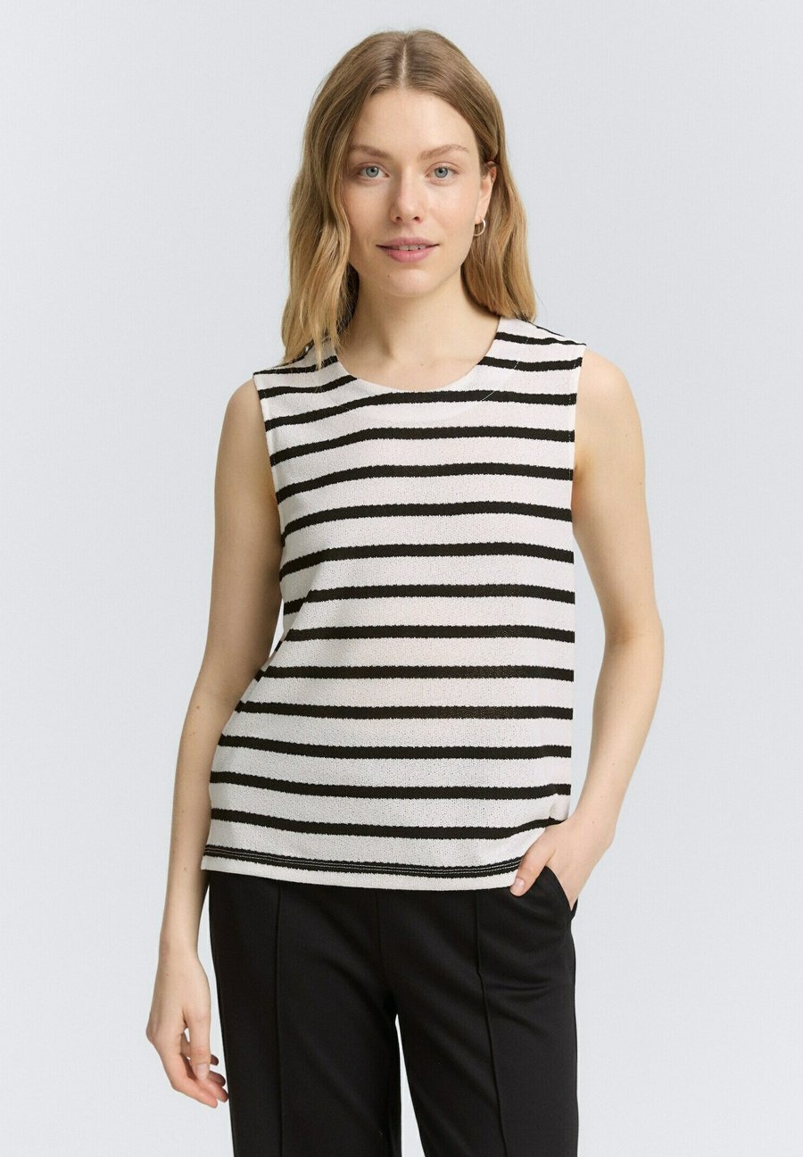 Топ TOM TAILOR MIT RUNDHALSAUSSCHNITT, Black Off White Stripe/Black
Топ TOM TAILOR MIT RUNDHALSAUSSCHNITT, Black Off White Stripe/Black