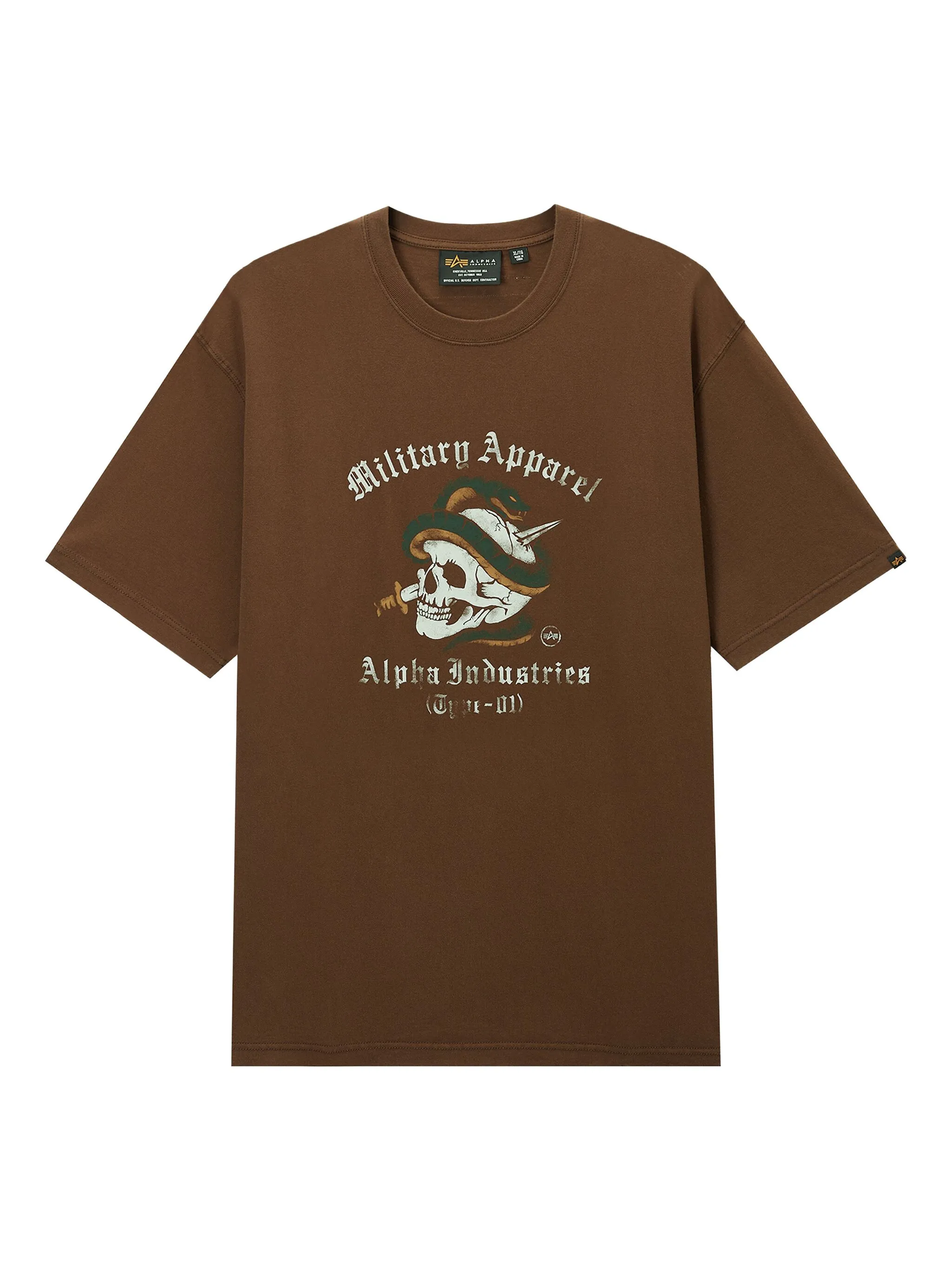 Футболка с графичным принтом Alpha Industries, коричневый
Футболка с графичным принтом Alpha Industries, коричневый