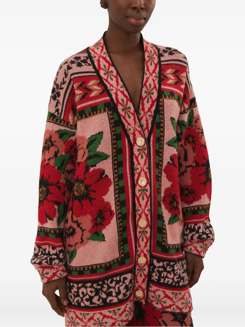 Кардиган с цветочным принтом FARM Rio, розовый
Кардиган с цветочным принтом FARM Rio, розовый