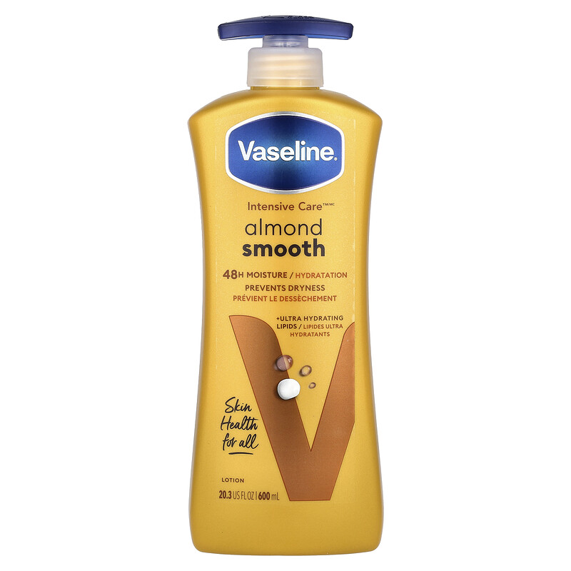 Vaseline, Intensive Care, Almond Smooth Lotion, 20.3 fl oz (600 ml)
Vaseline, Intensive Care, Almond Smooth Lotion, 20.3 fl oz (600 ml)