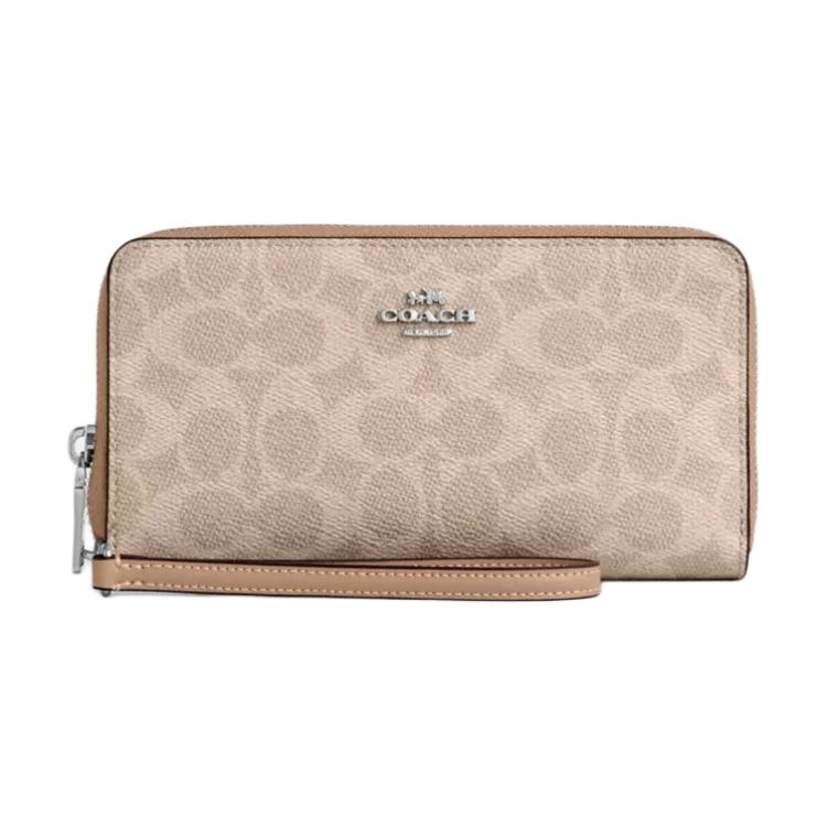 COACH Кошелек на молнии из лакированной кожи, Silver & Sand & Taupe
COACH Кошелек на молнии из лакированной кожи, Silver & Sand & Taupe