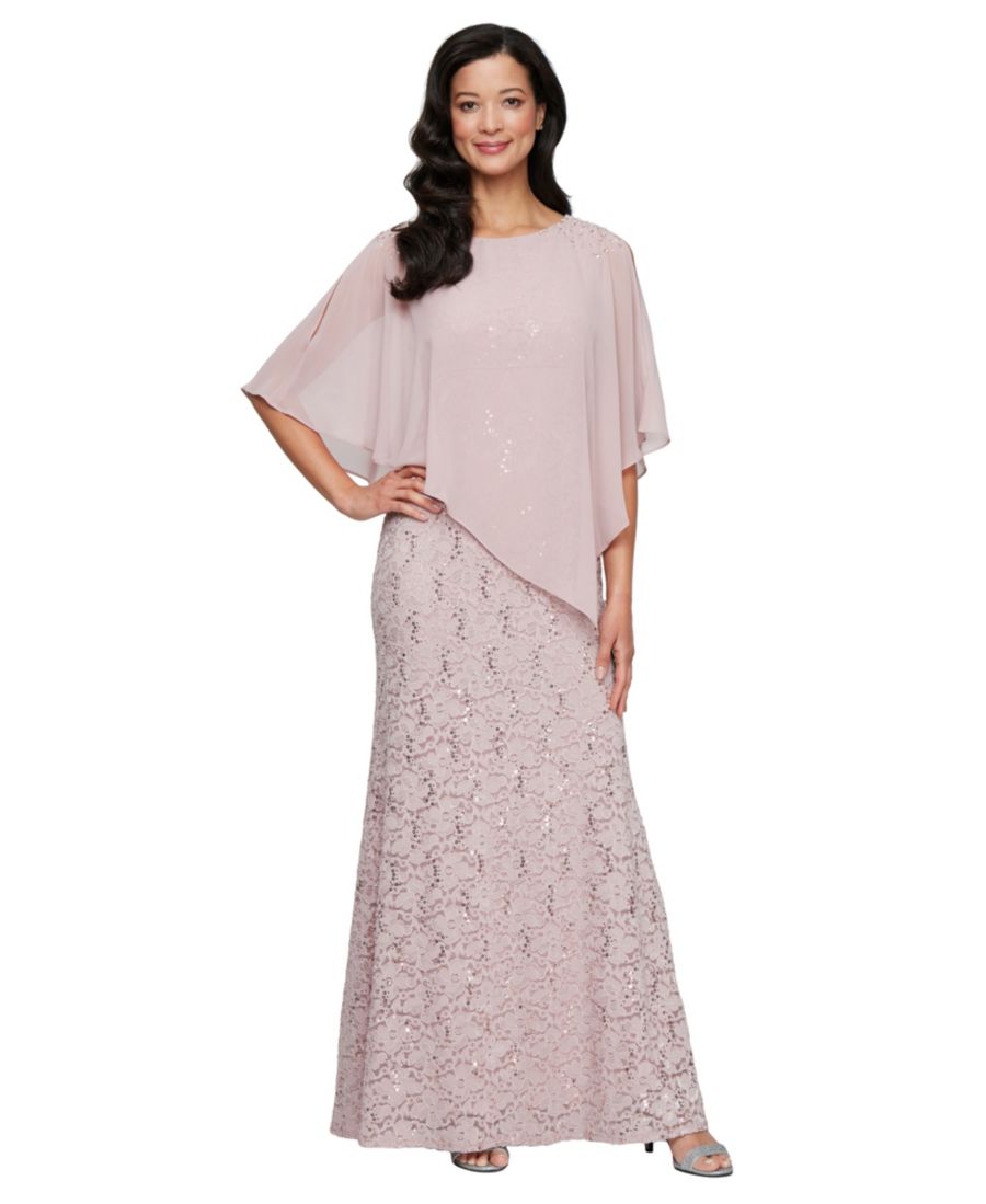 Платье-накидка с круглым вырезом и кружевом, украшенное пайетками, для невысоких девушек SL Fashions, Blush
Платье-накидка с круглым вырезом и кружевом, украшенное пайетками, для невысоких девушек SL Fashions, Blush