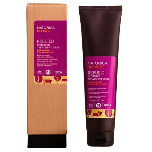 Rica, Naturica Blonde Rebuild Intensiv Treatment, Маска для светлых волос, 150 мл
Rica, Naturica Blonde Rebuild Intensiv Treatment, Маска для светлых волос, 150 мл