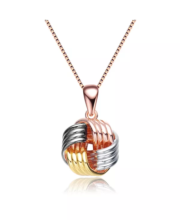 Ожерелье-Узел из стерлингового серебра 18 карат с покрытием из розового золота Genevive, multi-colored
Ожерелье-Узел из стерлингового серебра 18 карат с покрытием из розового золота Genevive, multi-colored