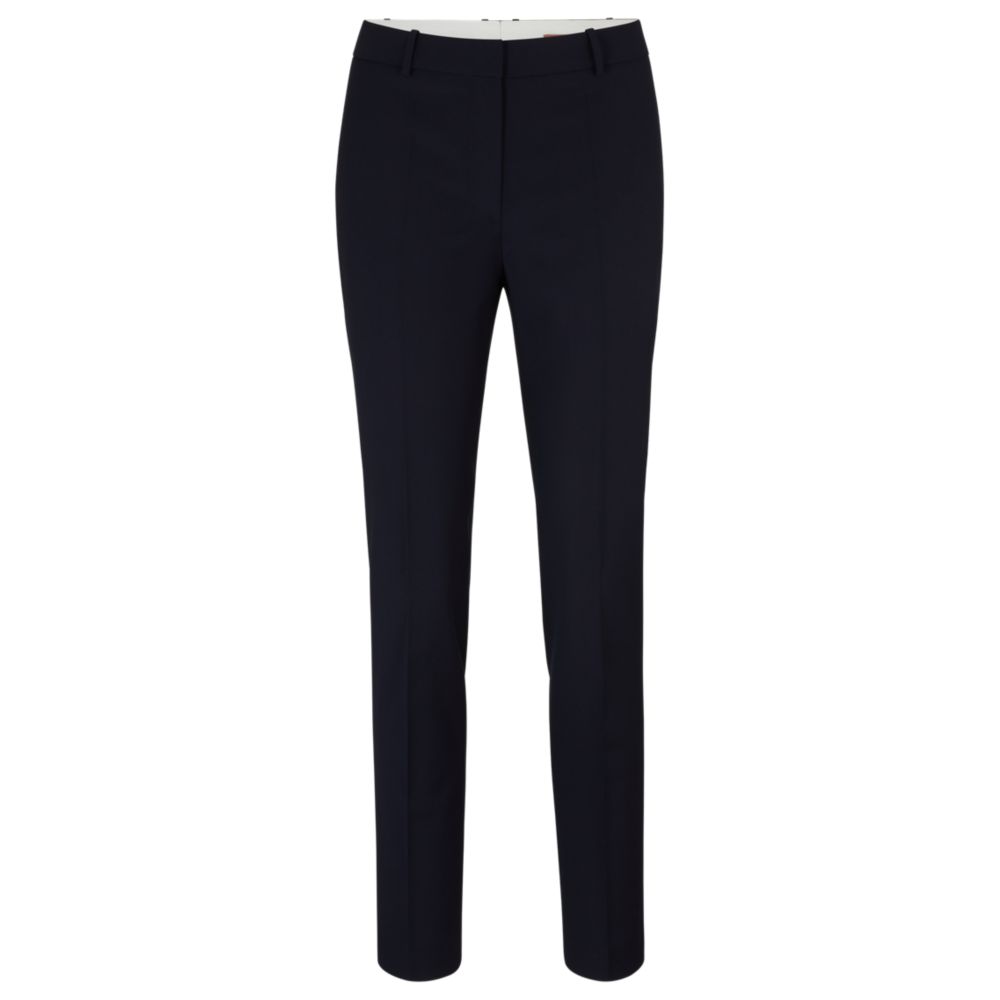 Укороченные брюки прямого кроя из шерсти BOSS, темно-синий
Укороченные брюки прямого кроя из шерсти BOSS, темно-синий