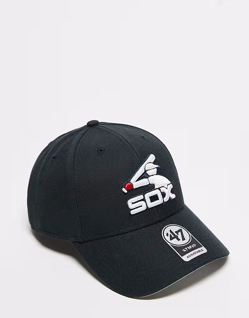 Бейсболка 47 Brand Chicago White Sox черного цвета
Бейсболка 47 Brand Chicago White Sox черного цвета