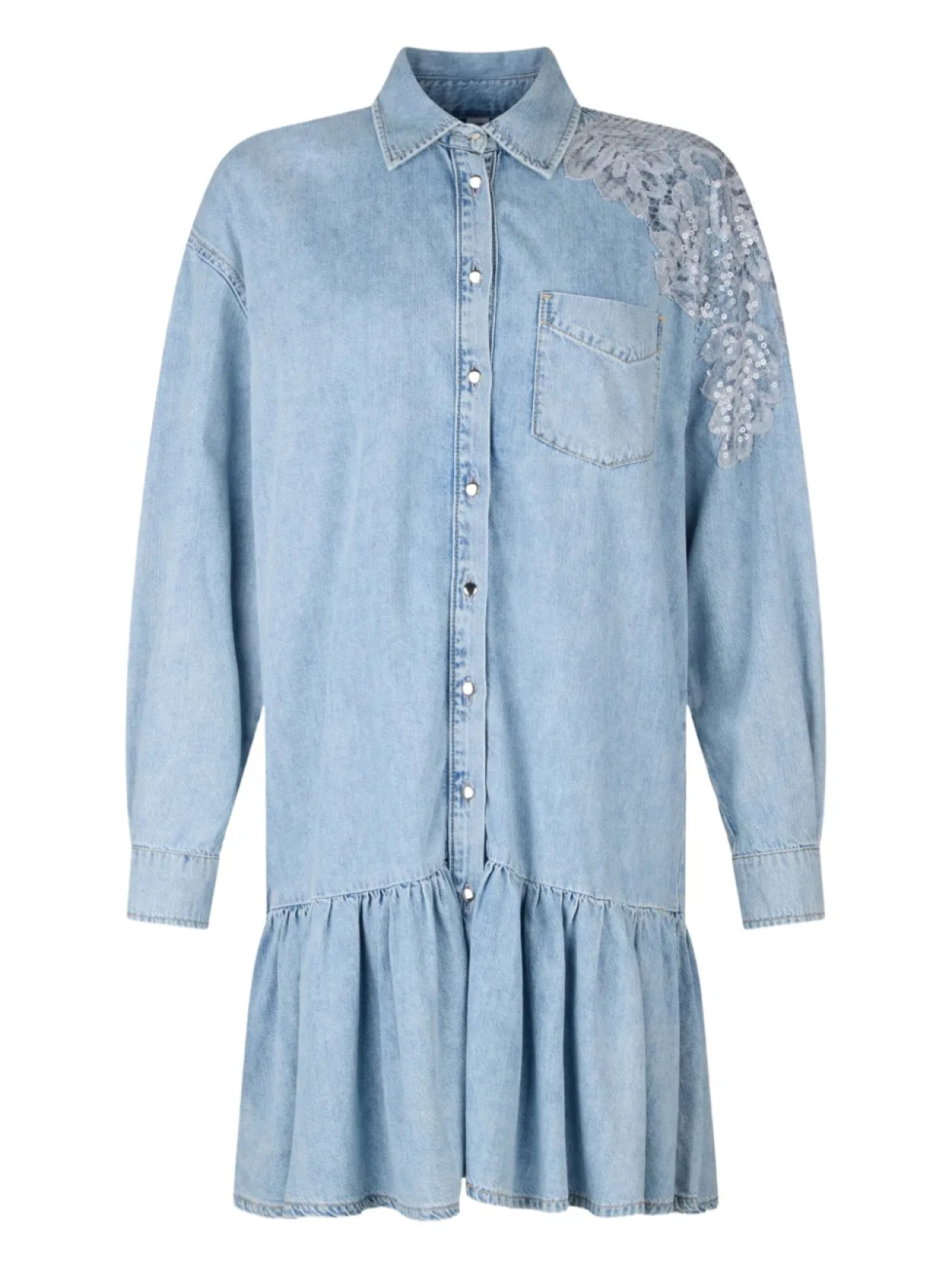 Джинсовое платье с кружевом LIU JO, синий
Джинсовое платье с кружевом LIU JO, синий