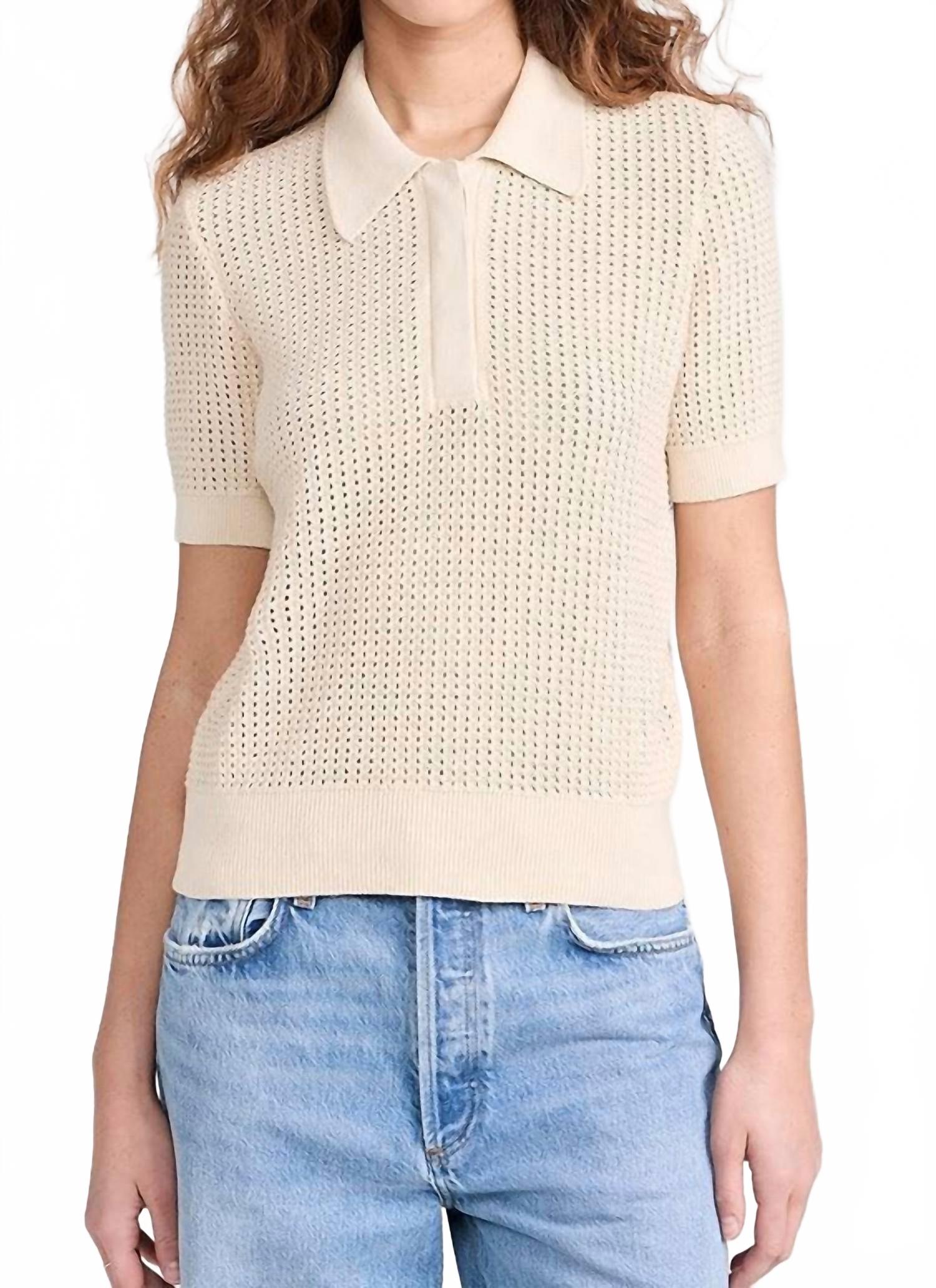 Огастин Вязаный поло в цвете айвори Clare V., слоновая кость
Огастин Вязаный поло в цвете айвори Clare V., слоновая кость