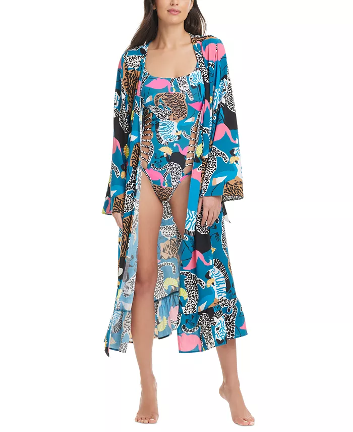 Женский пляжный халат с завязкой на талии Red Carter, мультиколор
Женский пляжный халат с завязкой на талии Red Carter, мультиколор