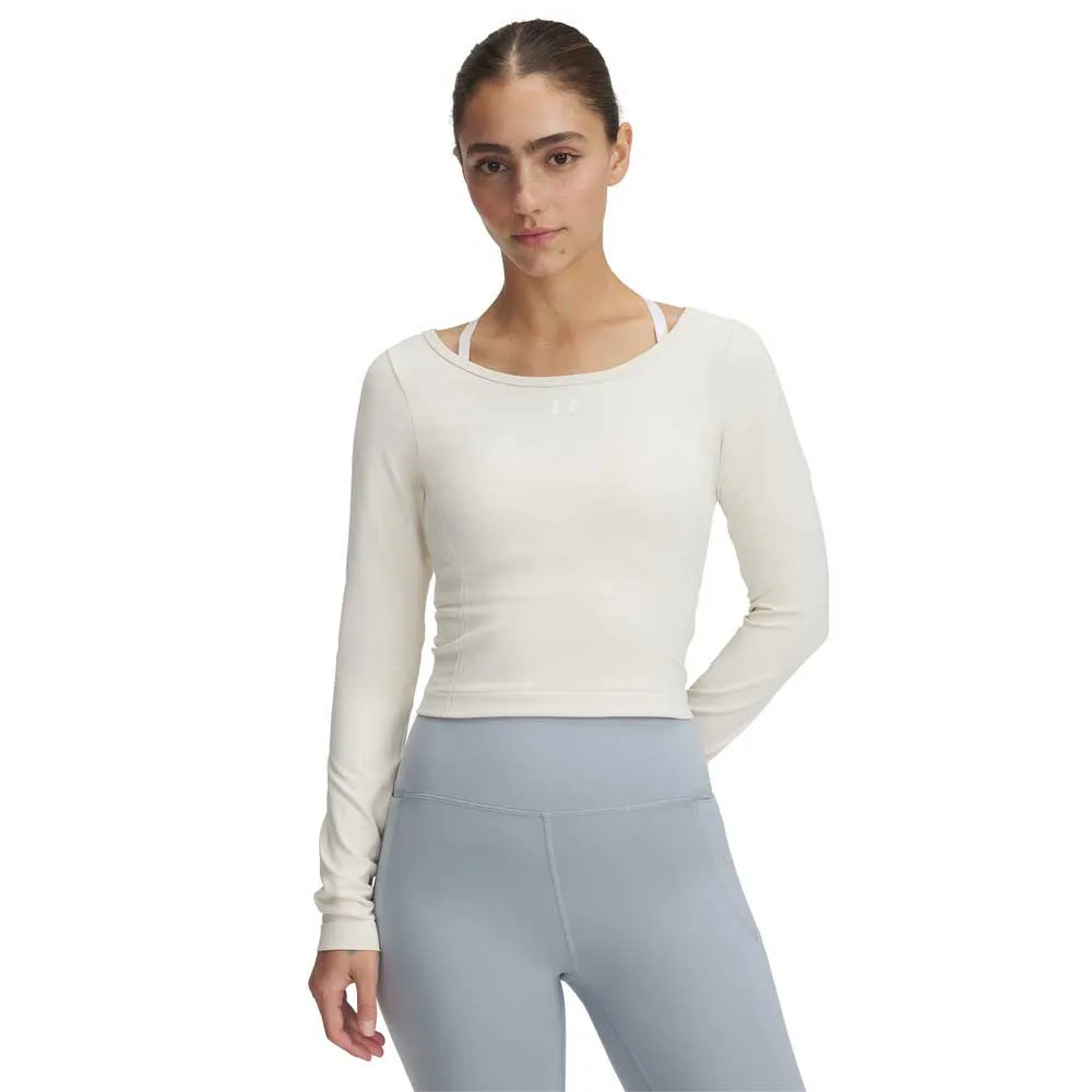 Лонгслив Under Armour Vanish Seamless, белый 
Лонгслив Under Armour Vanish Seamless, белый