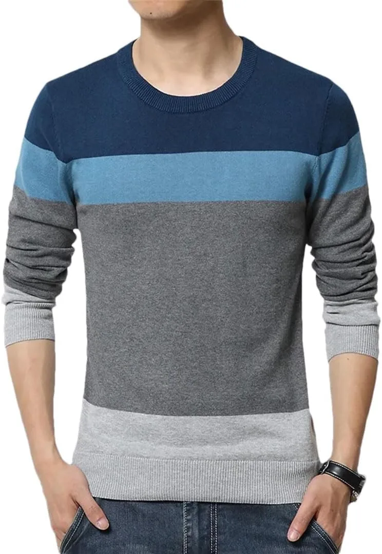 Мужской свитер O-Neck в полоску Slim Fit
Мужской свитер O-Neck в полоску Slim Fit