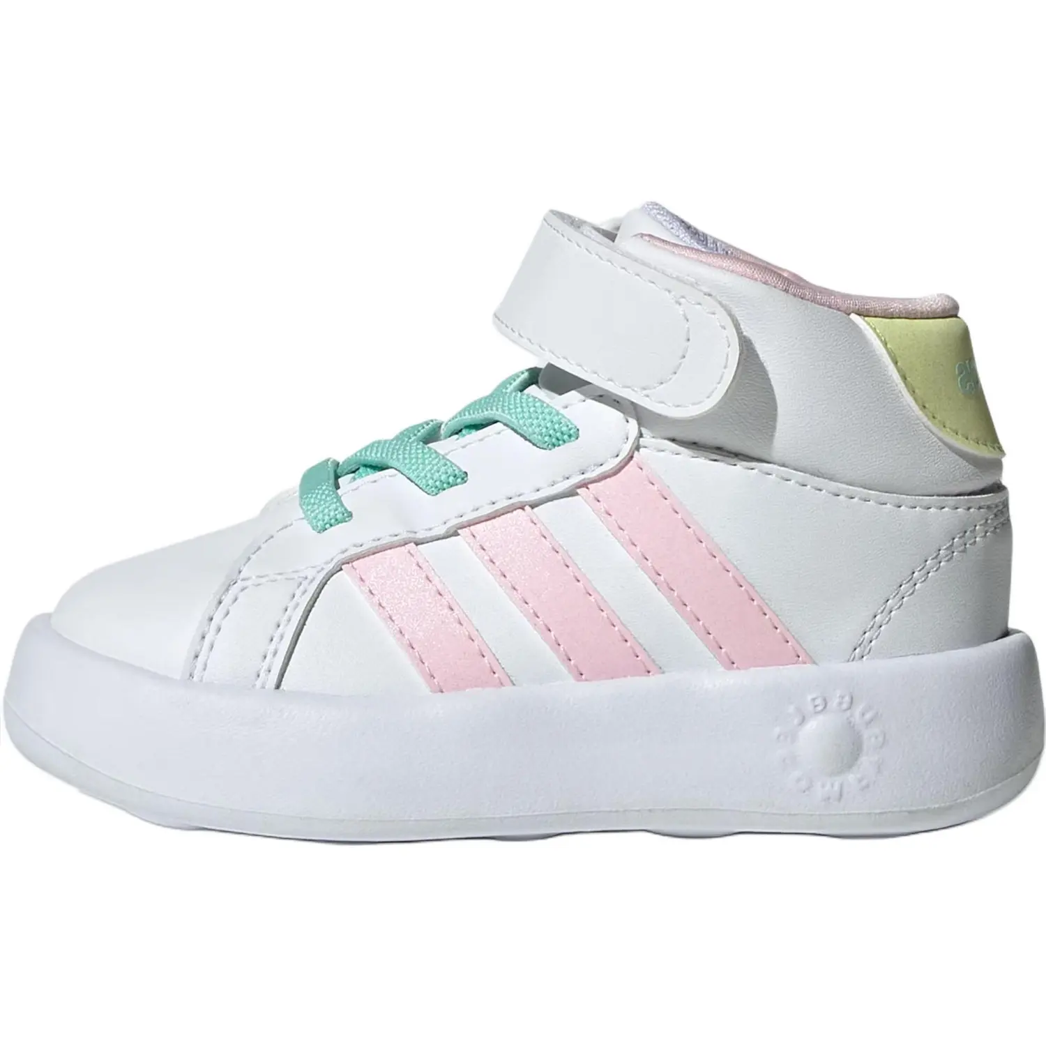 GRAND COURT Детская обувь для малышей, кроссовки Adidas, цвет White/Clear Pink/Ice Crystal Yellow
GRAND COURT Детская обувь для малышей, кроссовки Adidas, цвет White/Clear Pink/Ice Crystal Yellow