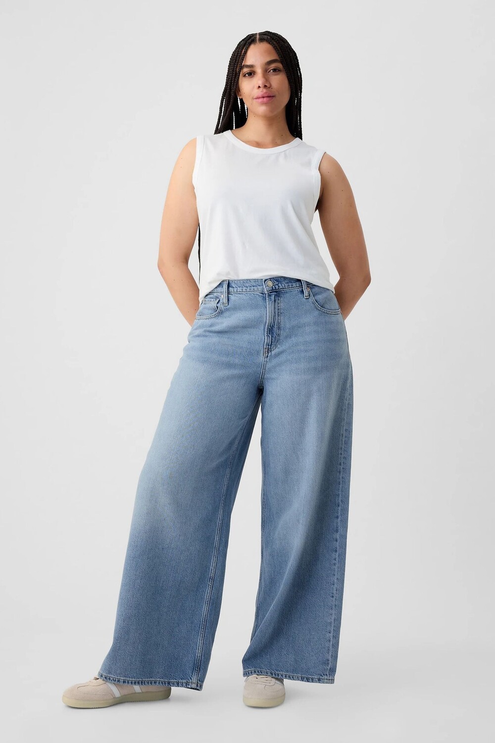 Очень мягкие джинсы средней посадки со свободными штанинами Gap, синий
Очень мягкие джинсы средней посадки со свободными штанинами Gap, синий