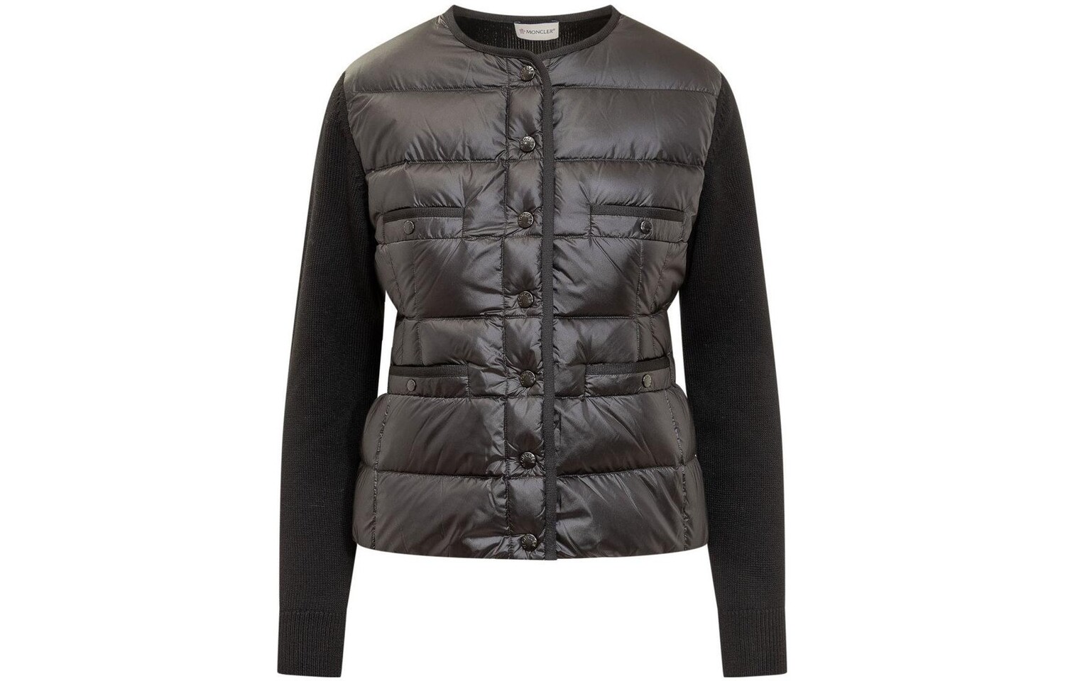 Пуховик женский черный Moncler 
Пуховик женский черный Moncler